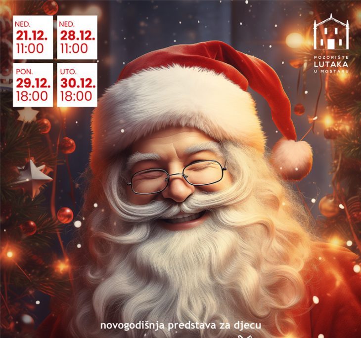 Pozorište lutaka: Novogodišnja predstava “Dobrodošao Djeda Mraze”