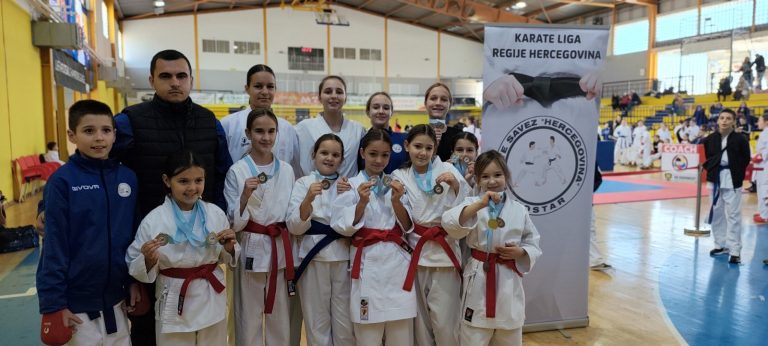 Karate liga Hercegovine: KK “Blagaj” osvojio 17 medalja
