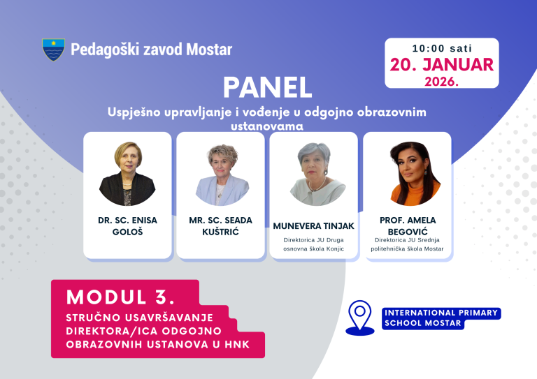 Pedagoški zavod Mostar: Realizovan još jedan modul obuke za nastavni kadar