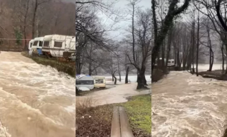 Boračko jezero: Auto kamp pod vodom, očekuje se dalji rast nivoa vode (video)