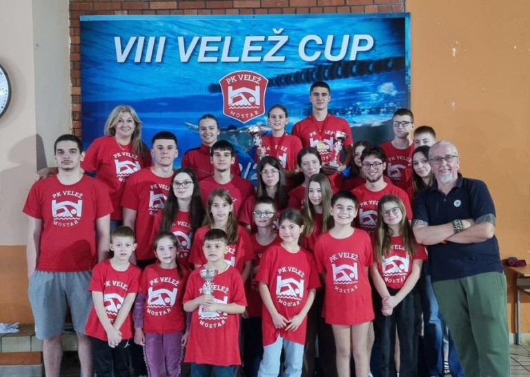 Mostar: Održan osmi međunarodni plivački miting “Velež cup”