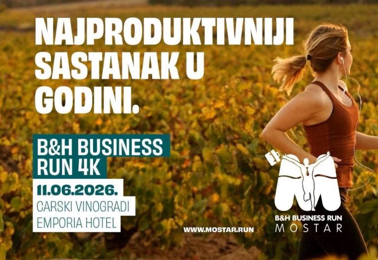 B&H Business Run 2026: Prijavite se za teambuilding utrku u Mostaru