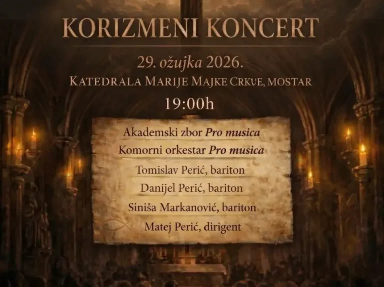 Mostar: Svečani korizmeni koncert u Katedrali