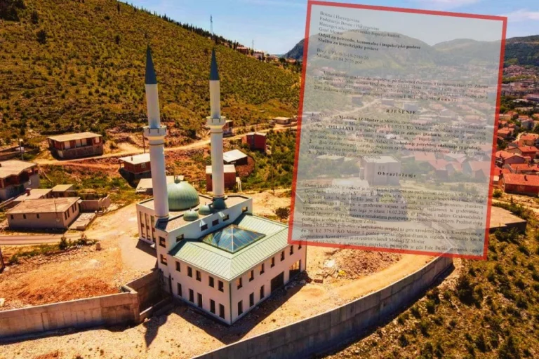 Džamija u Gornjem Zaliku bez dozvole: Grad Mostar naredio hitno zatvaranje gradilišta