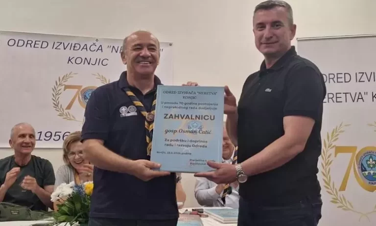Konjic: Odred izviđača „Neretva” obilježio 70 godina postojanja i uspješnog rada