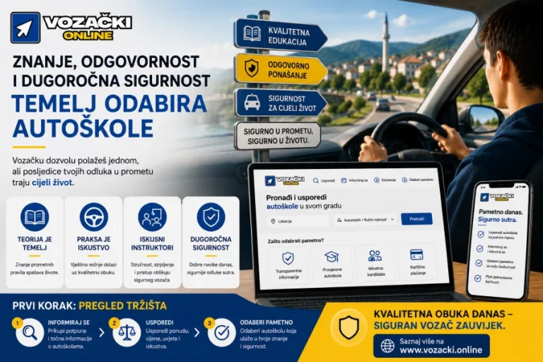 Temelj odabira autoškole: znanje, odgovornost i dugoročna sigurnost
