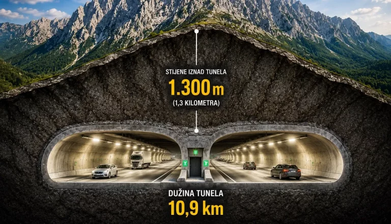 BiH dobija mega tunel: Koštat će milijardu maraka i ići do 1,3 kilometra ispod površine