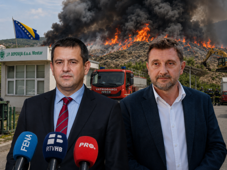 Grad Mostar: Proglašeno stanje prirodne i druge nesreće zbog požara na Uborku