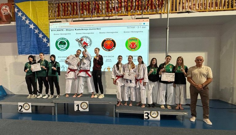 Dvije bronze za Karate klub Mostar na državnom prvenstvu u Žepču