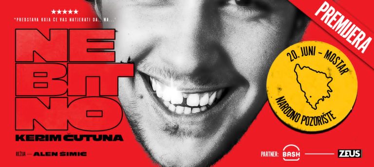 Monodrama «Nebitno» Kerima Čutune u Mostaru 20. juna