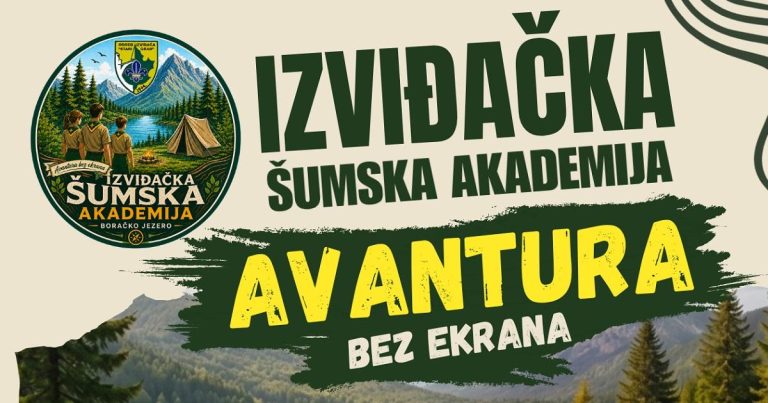 Izviđačka šumska akademija: “Avantura bez ekrana” okuplja mlade na Boračkom jezeru
