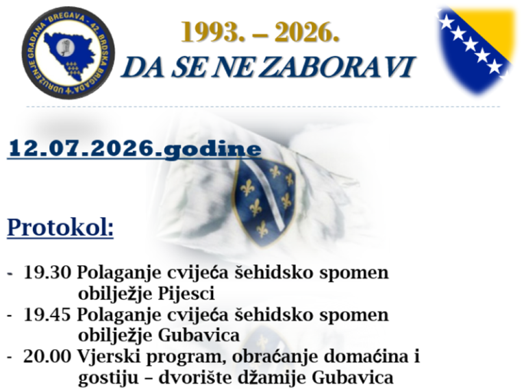 Kultura sjećanja: Manifestacija “Da se ne zaboravi” na Pijescima i Gubavici