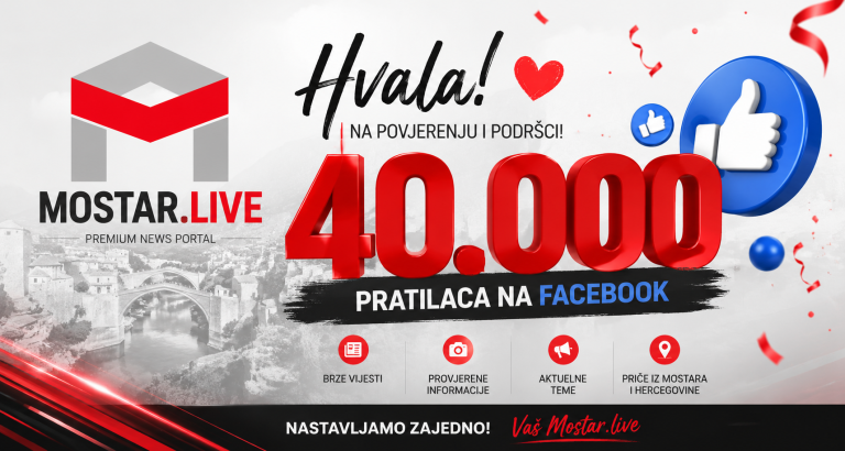 Hvala svakom od 40.000 naših  pratilaca: Nastavljamo rasti zajedno!