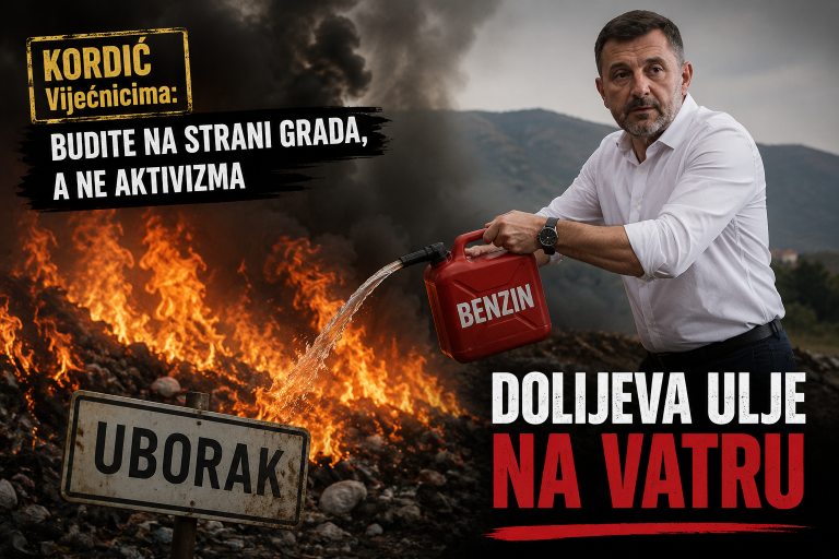Od “narativa mržnje” do građanskog aktivizma: Šta je Kordić govorio nakon paljenja vlastitog automobila, a šta danas o požaru na Uborku?