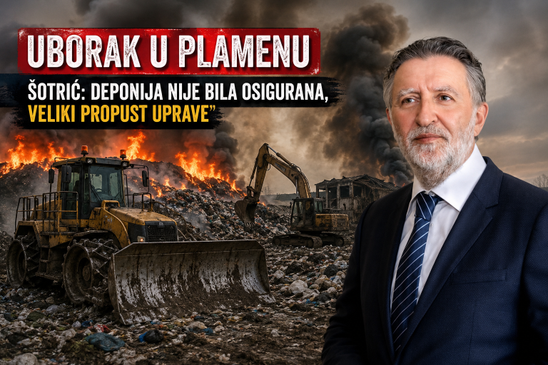 Šotrić postavio ključno pitanje: Deponija i postrojenja nisu bili osigurani!?