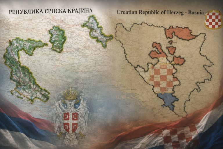 Hrvatska Republika Herceg-Bosna i Republika Srpska Krajina – sličnosti, razlike i pravni epilog