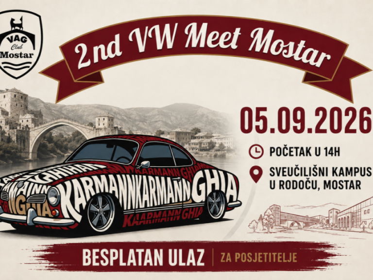 “VW Meet Mostar” okuplja ljubitelje automobila iz cijele regije