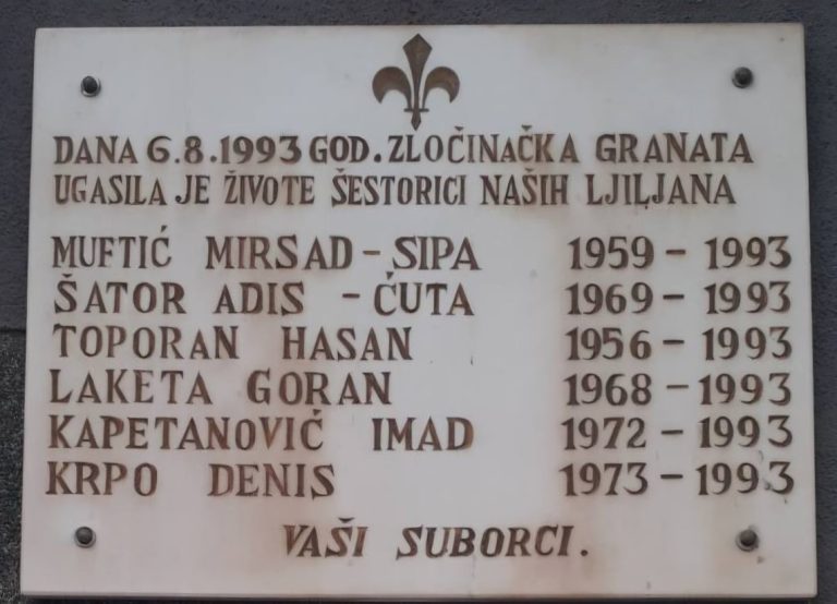 JOB Stari Grad Mostar obilježava 33. godišnjicu pogibije šestorice pripadnika jedinice “Senke”