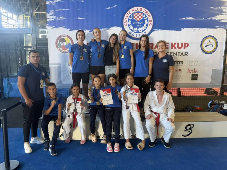 KK Blagaj osvojio 14 medalja na 5. Zrinjski karate kupu u Mostaru