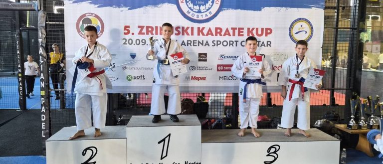Karate klub „Mostar“ uspješan na 5. Zrinjski karate kupu: Osvojili šest zlatnih, četiri bronzane i dvije srebrne medalje