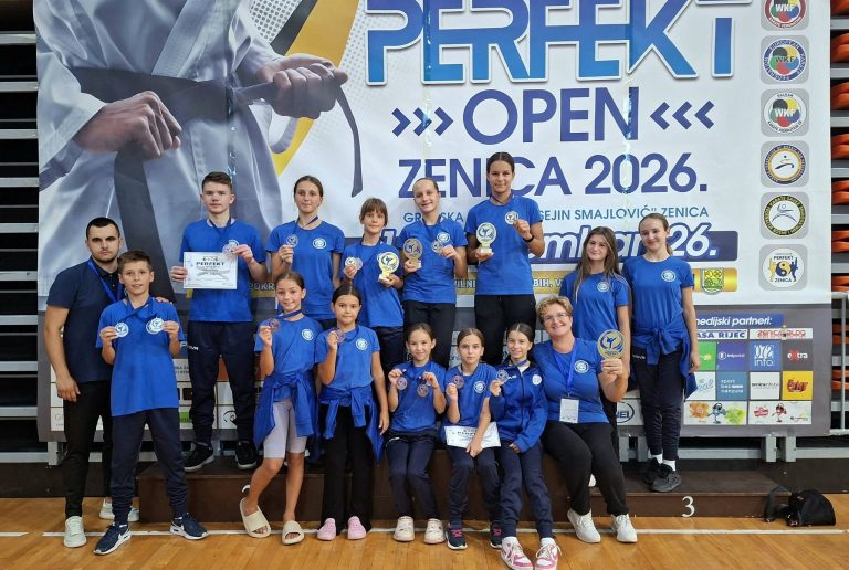 KK Blagaj osvojio 14 medalja na „Perfekt Open Zenica 2026“