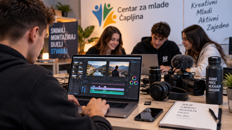 „Centar za mlade Čapljina“: Otvorene prijave za besplatne radionice video montaže
