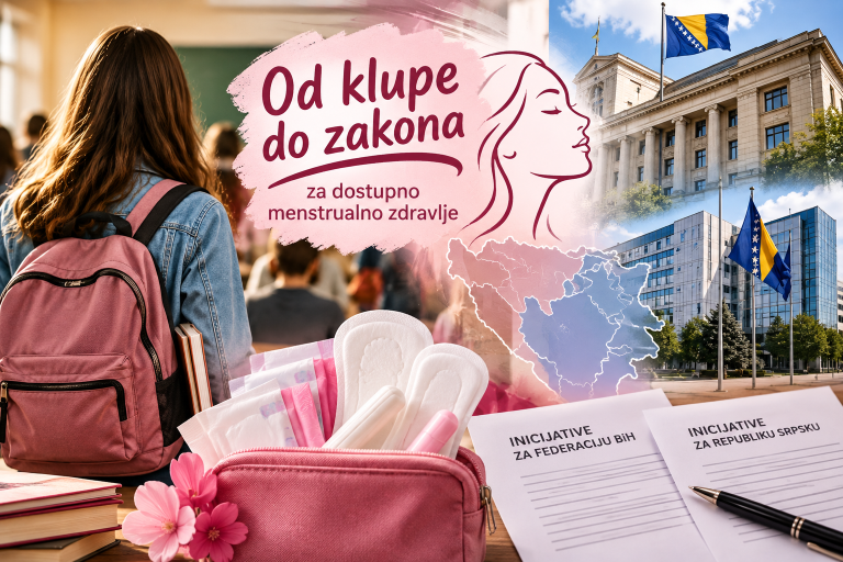 “Od klupe do zakona”: Institucijama u FBiH i RS upućene inicijative za dostupnije menstrualno zdravlje