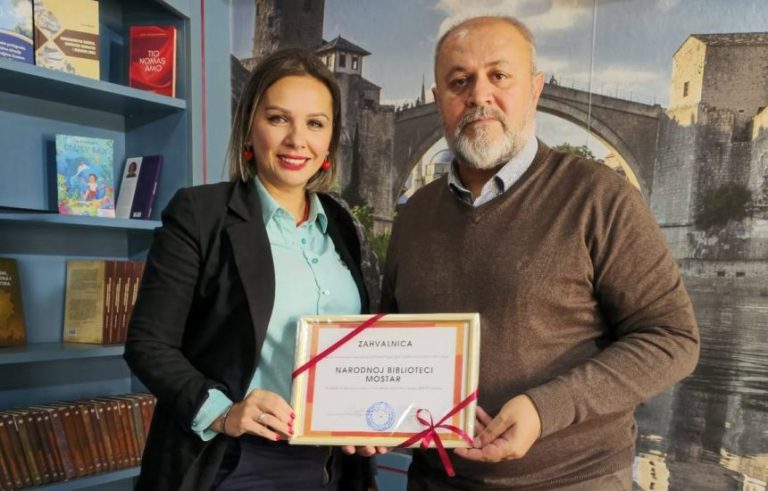 Mostar: Narodna biblioteka uručila donaciju knjiga Kaznenopopravnom zavodu