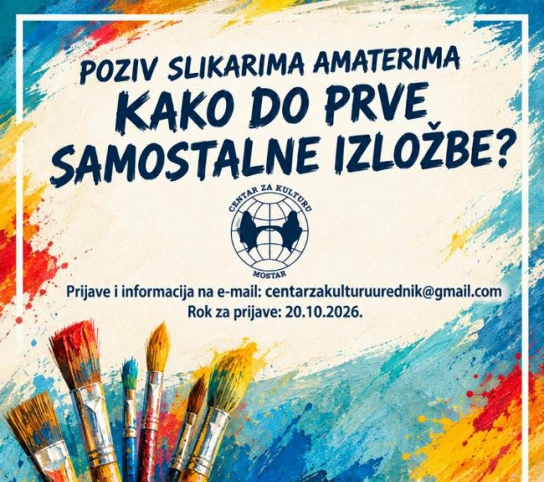 PET DANA DO ZATVARANJA KONKURSA „TREBAO MI JE NEKI NOVI POČETAK“