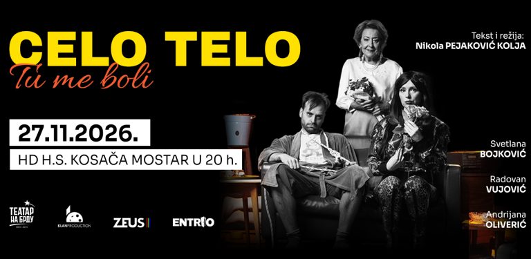 Legendarna Svetlana Ceca Bojković 27. novembra stiže u Mostar s hit-komedijom „Celo telo tu me boli“