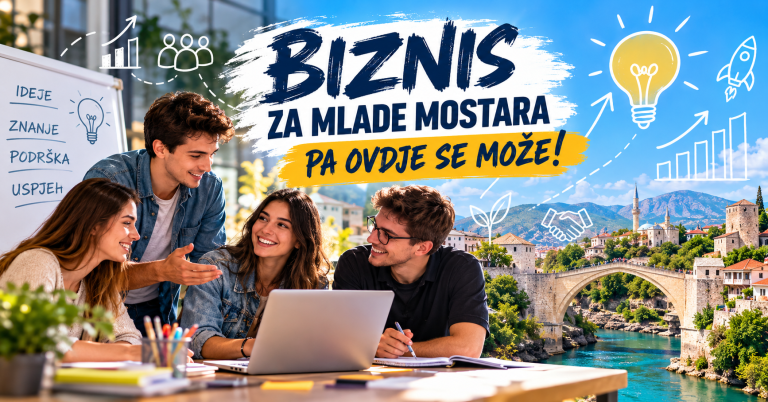 „Biznis za mlade Mostara – pa ovdje se može!“: Mladi pokreću inicijativu za razvoj poduzetništva